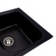 Гранітна мийка для кухні VALESO EQUATORIA 7950 матова Чорна