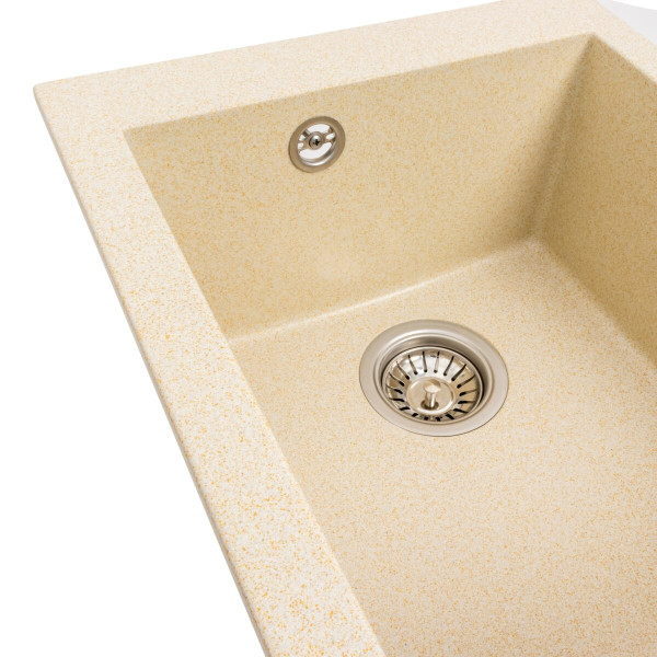 Гранітна мийка для кухні VALESO SOKIL 4150 матова Пісок