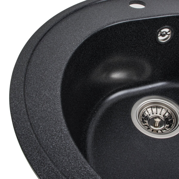 Гранітна мийка для кухні VALESO LUNA 510 матова Карбон