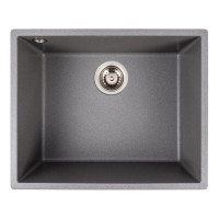 Гранітна мийка для кухні VALESO OASIS 5444 матова Сірий мусон