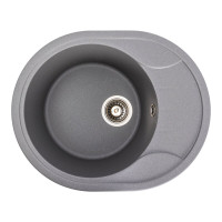 Гранитная мойка для кухни VALESO ONYX 5847 матовая Серый муссон