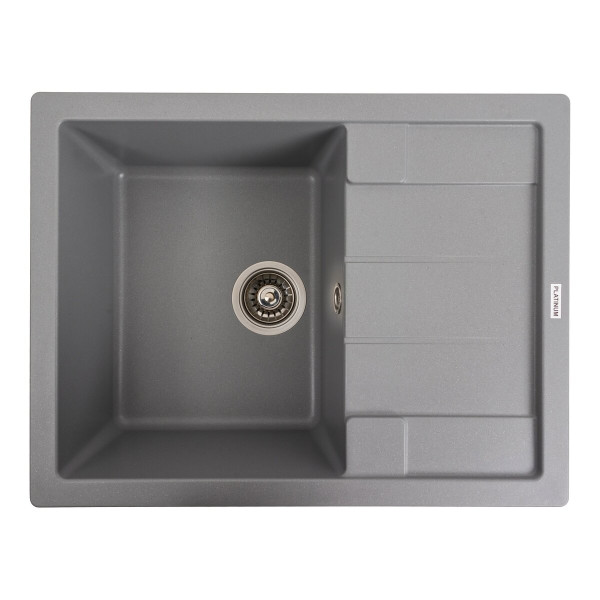 Гранітна мийка для кухні VALESO INTENSO 6550 матова Сірий металік