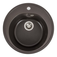 Гранітна мийка для кухні VALESO LUNA 510 матова Темна скеля