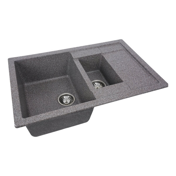 Гранітна мийка для кухні VALESO 7850W TOSKANA матова Мікс