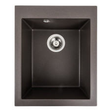 Гранитная мойка для кухни VALESO 4150 SOKIL матовая Темная скала