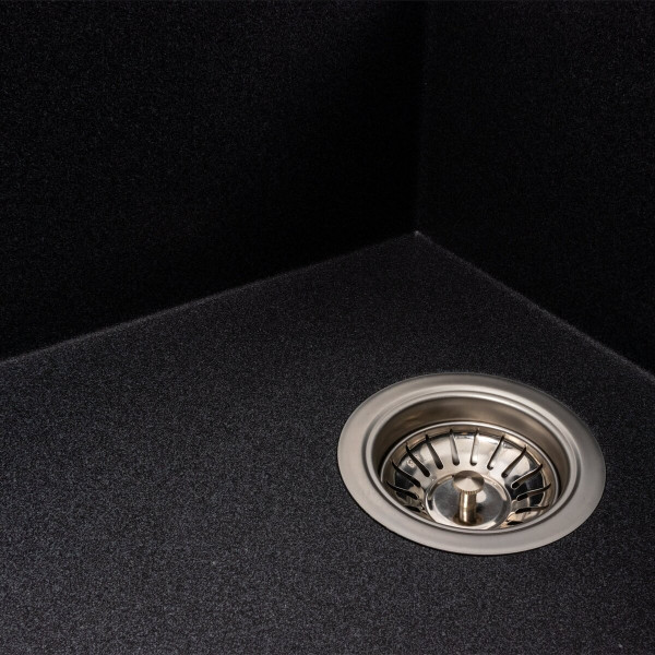 Гранітна мийка для кухні VALESO AZURIT 7950 матова Карбон