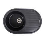 Гранітна мийка для кухні VALESO LIRA 7750 матова Карбон