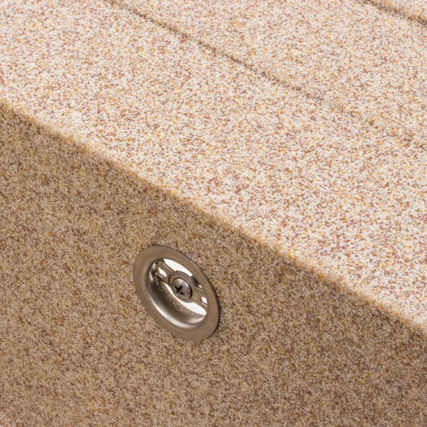 Гранитная мойка для кухни VALESO CASCADA 7050 матовая Карамель