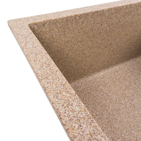 Гранитная мойка для кухни VALESO CASCADA 7050 матовая Карамель