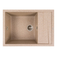 Гранітна мийка для кухні VALESO CASCADA 7050 матова Карамель