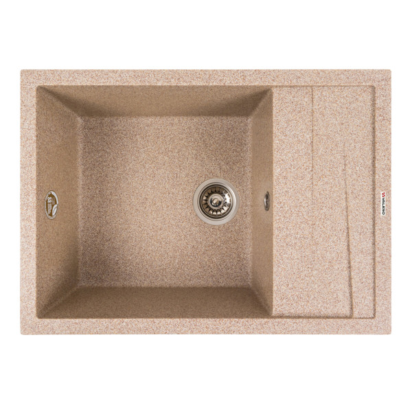 Гранитная мойка для кухни VALESO CASCADA 7050 матовая Карамель