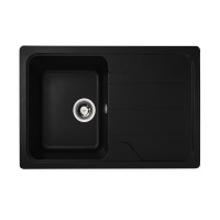 Гранітна мийка для кухні VALESO VERONA 7850 матова Чорна