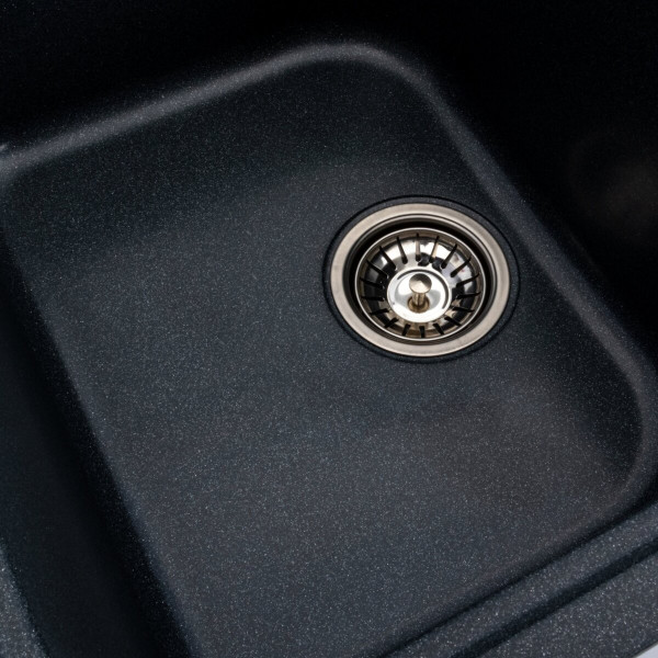 Гранітна мийка для кухні VALESO EQUATORIA 7950 матова Антрацит