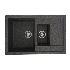 Гранитная мойка для кухни VALESO TOSKANA 7850W матовая Графит