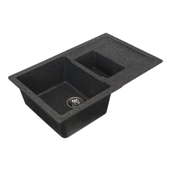 Гранітна мийка для кухні VALESO TOSKANA 7850W матова Графіт