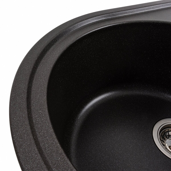 Гранітна мийка для кухні VALESO LIRA 7750 матова Моріон