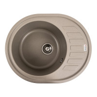 Гранитная мойка для кухни VALESO SOUL 6250 матовая Титан