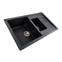 Гранитная мойка для кухни VALESO TOSKANA 7850W матовая Карбон