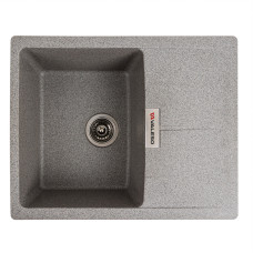 Гранитная мойка для кухни VALESO ZIRKONE 6250 матовая Серый