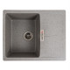 Гранітна мийка для кухні VALESO ZIRKONE 6250 матова Сірий