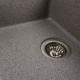 Гранітна мийка для кухні VALESO ZIRKONE 6250 матова Сірий