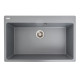 Гранітна мийка для кухні VALESO 7850 Bogema матова (сірий металік)