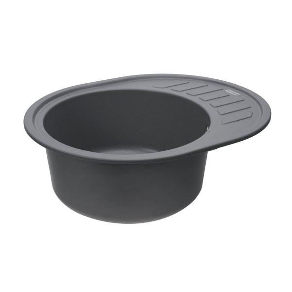 Гранітна мийка для кухні VALESO SOUL 6250 матова Сірий мусон