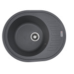 Гранітна мийка для кухні VALESO SOUL 6250 матова Сірий мусон