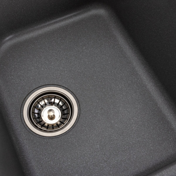 Гранітна мийка для кухні VALESO 7950 Equatoria матовий Сірий мусон