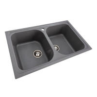 Гранітна мийка для кухні VALESO 7950 Equatoria матовий Сірий мусон