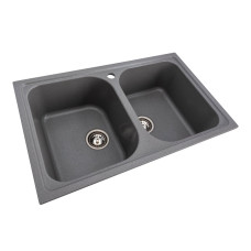 Гранитная мойка для кухни VALESO 7950 Equatoria матовый Серый муссон