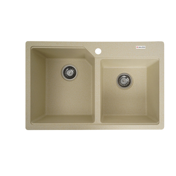 Гранітна мийка для кухні VALESO 7850 HARMONY матова Пісок