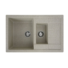 Гранитная мойка для кухни VALESO TOSKANA 7850W матовая Карамель