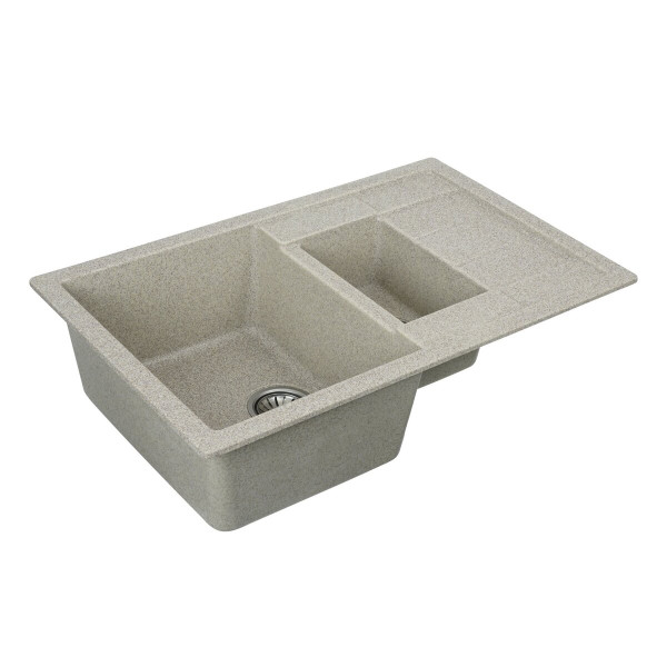 Гранітна мийка для кухні VALESO TOSKANA 7850W матова Карамель