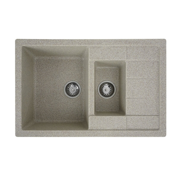 Гранітна мийка для кухні VALESO TOSKANA 7850W матова Карамель