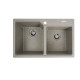 Гранітна мийка для кухні VALESO 7850 HARMONY матова Сіра