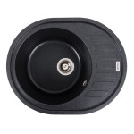 Гранітна мийка для кухні VALESO SOUL 6250 матова Карбон