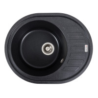 Гранітна мийка для кухні VALESO SOUL 6250 матова Карбон