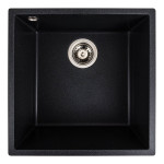 Гранітна мийка для кухні VALESO 4040 RUBA матовий карбон