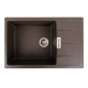 Гранітна мийка для кухні VALESO 7850 ROMA матова Темна скеля