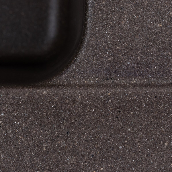 Гранітна мийка для кухні VALESO 6250 ZIRKONE матова Темна скеля