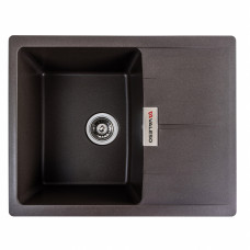 Гранитная мойка для кухни VALESO 6250 ZIRKONE матовая Темная скала