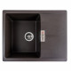 Гранітна мийка для кухні VALESO 6250 ZIRKONE матова Темна скеля