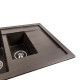 Гранітна мийка для кухні VALESO TOSKANA 7850W матова Темна скеля