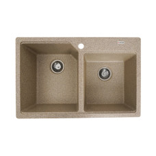 Гранитная мойка для кухни VALESO 7850 HARMONY матовая Карамель