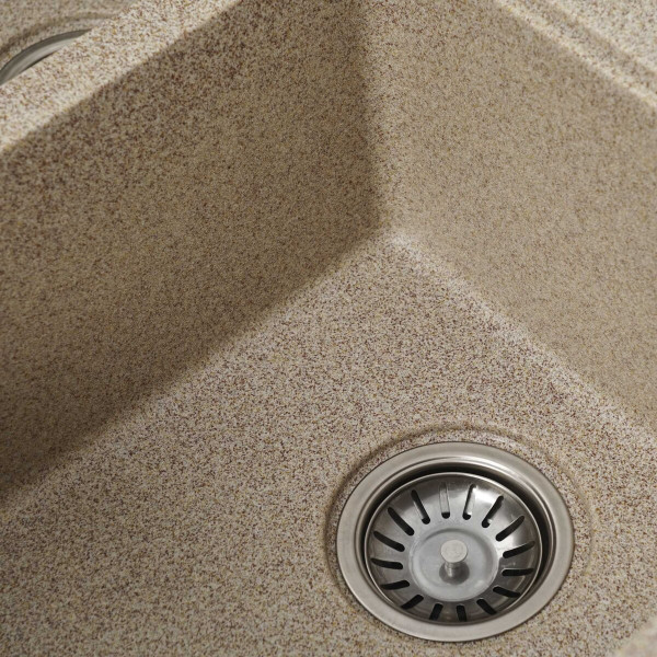 Гранітна мийка для кухні VALESO 7850 HARMONY матова Карамель