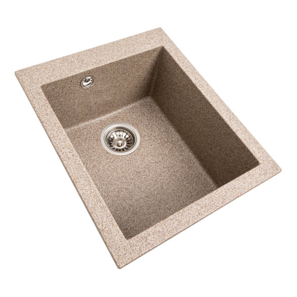 Гранітна мийка для кухні VALESO 4150 SOKIL матова (карамель)