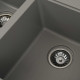 Гранитная мойка для кухни VALESO HARMONY 7850 матовая Серый металлик