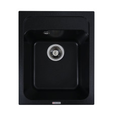 Гранитная мойка для кухни VALESO KORRADO 4050 матовая Черный металлик