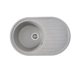 Гранітна мийка для кухні VALESO LIRA 7750 матова Сіра
